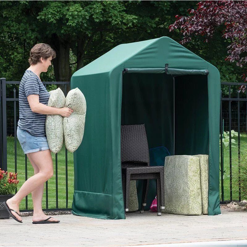 4 ft. x 3.91 ft. Portable Fabric Storage Shed with Steel Frame - Image 1