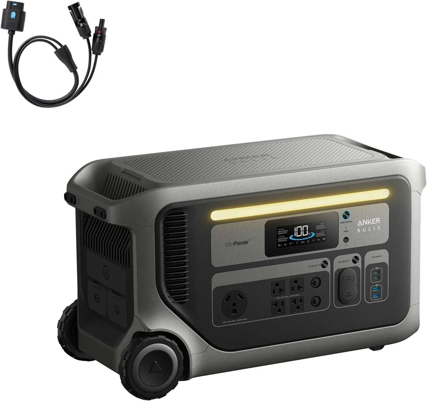 Anker SOLIX F3000 Portable Power Station 3072Wh 6000W Recharging Renewed thumbnail 8
