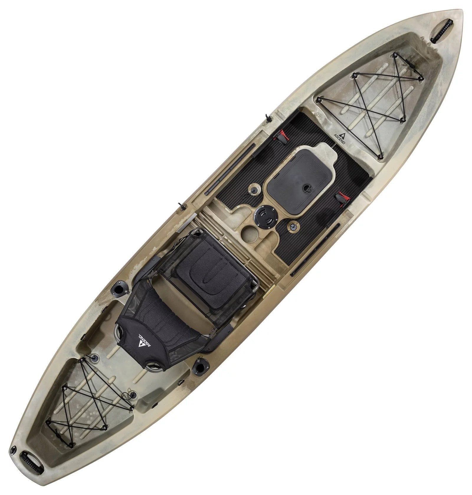 Ascend 12T Sit-On-Top Kayak - Stable and Spacious Fishing and Recreation Kayak