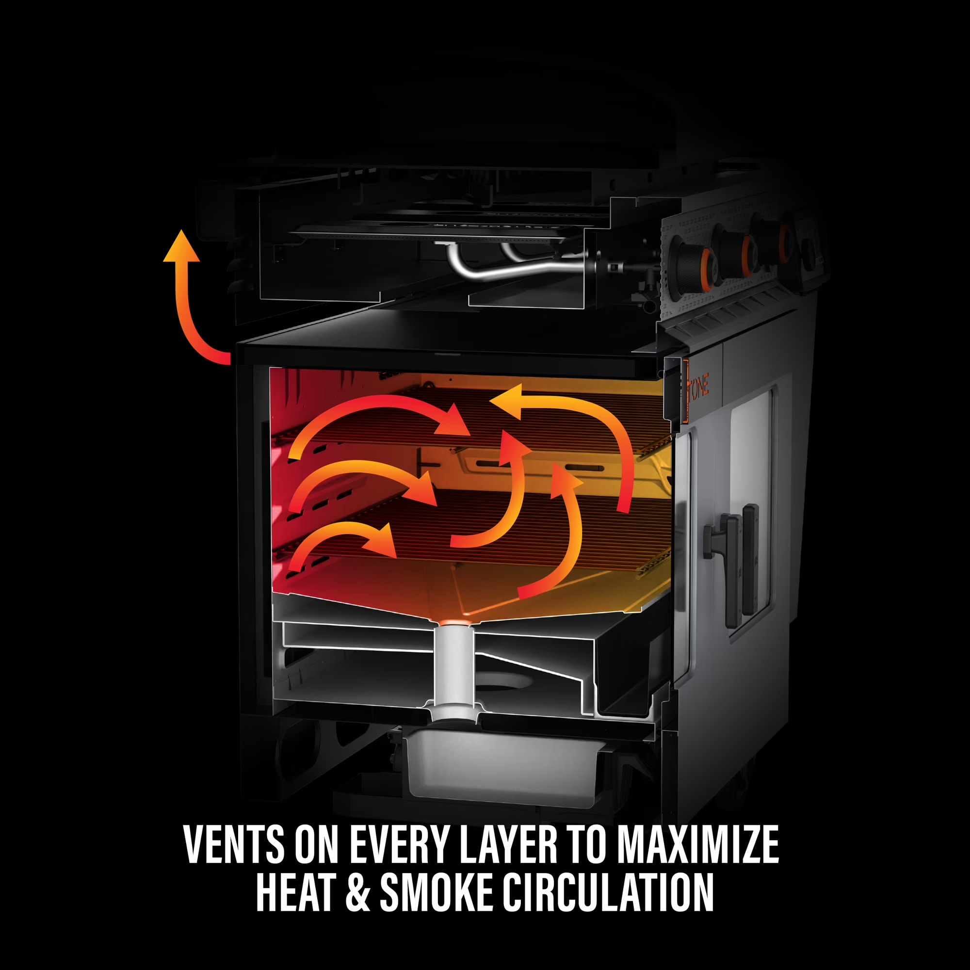 Blackstone Bronco 36 in. Griddle and Vertical Pellet Smoker Combo thumbnail 5