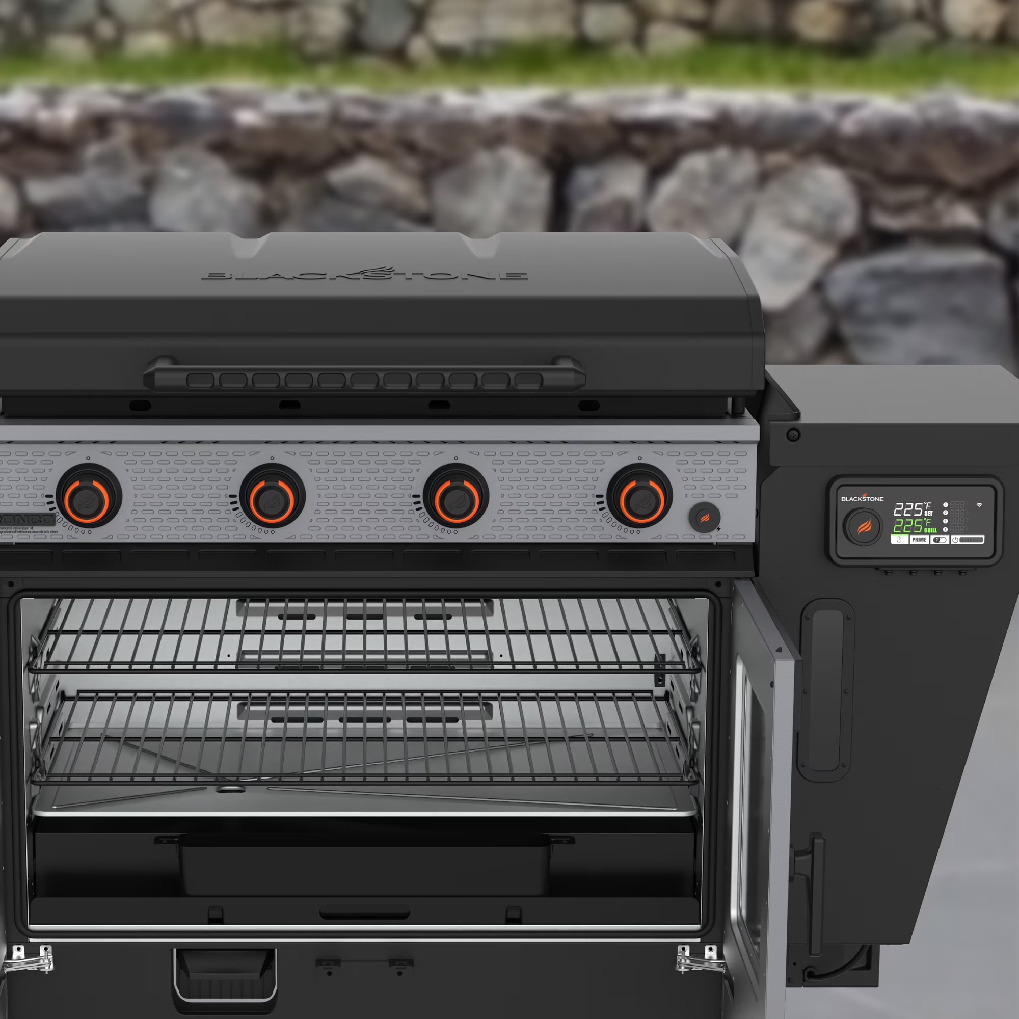 Blackstone Bronco 36 in. Griddle and Vertical Pellet Smoker Combo thumbnail 8