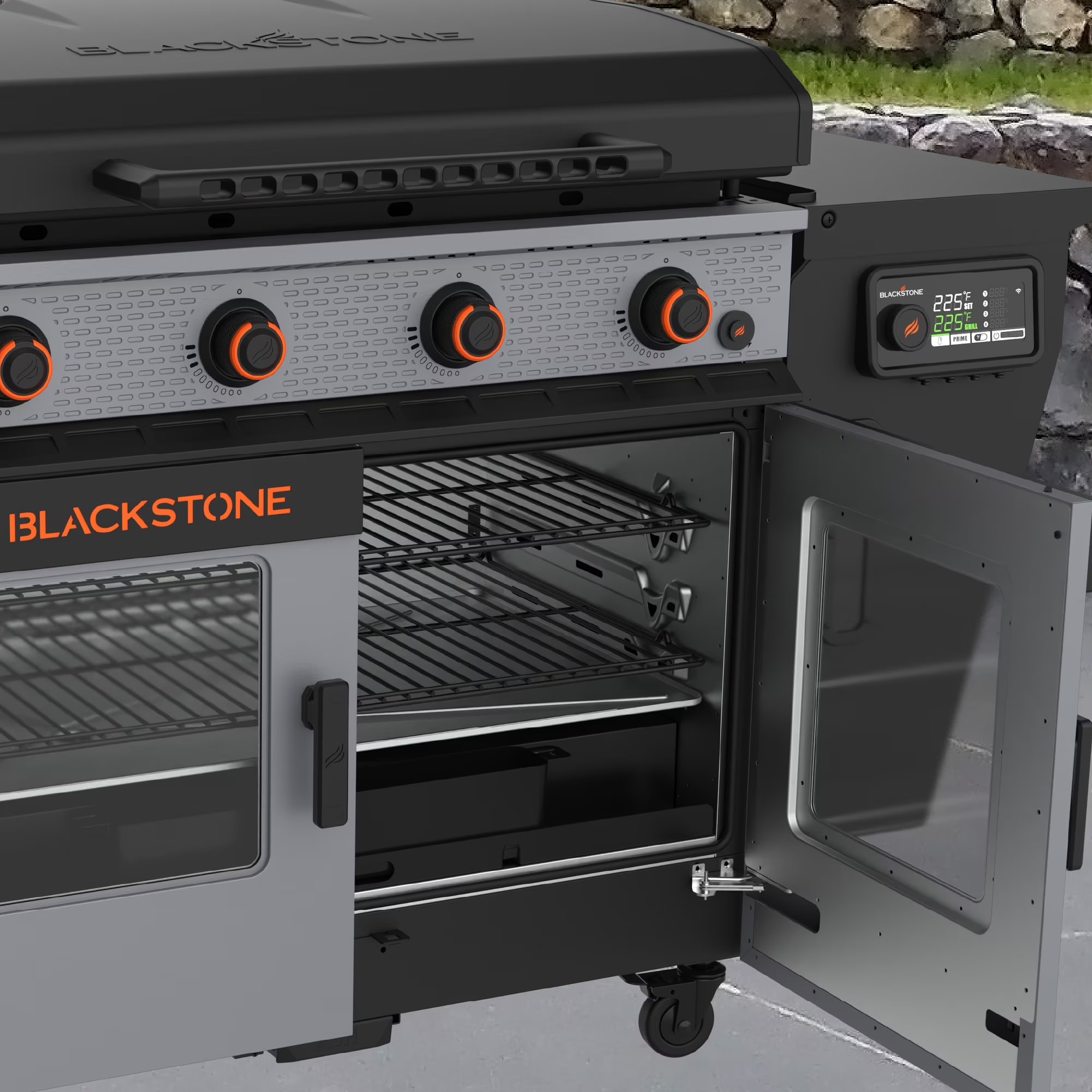Blackstone Bronco 36 in. Griddle and Vertical Pellet Smoker Combo thumbnail 7