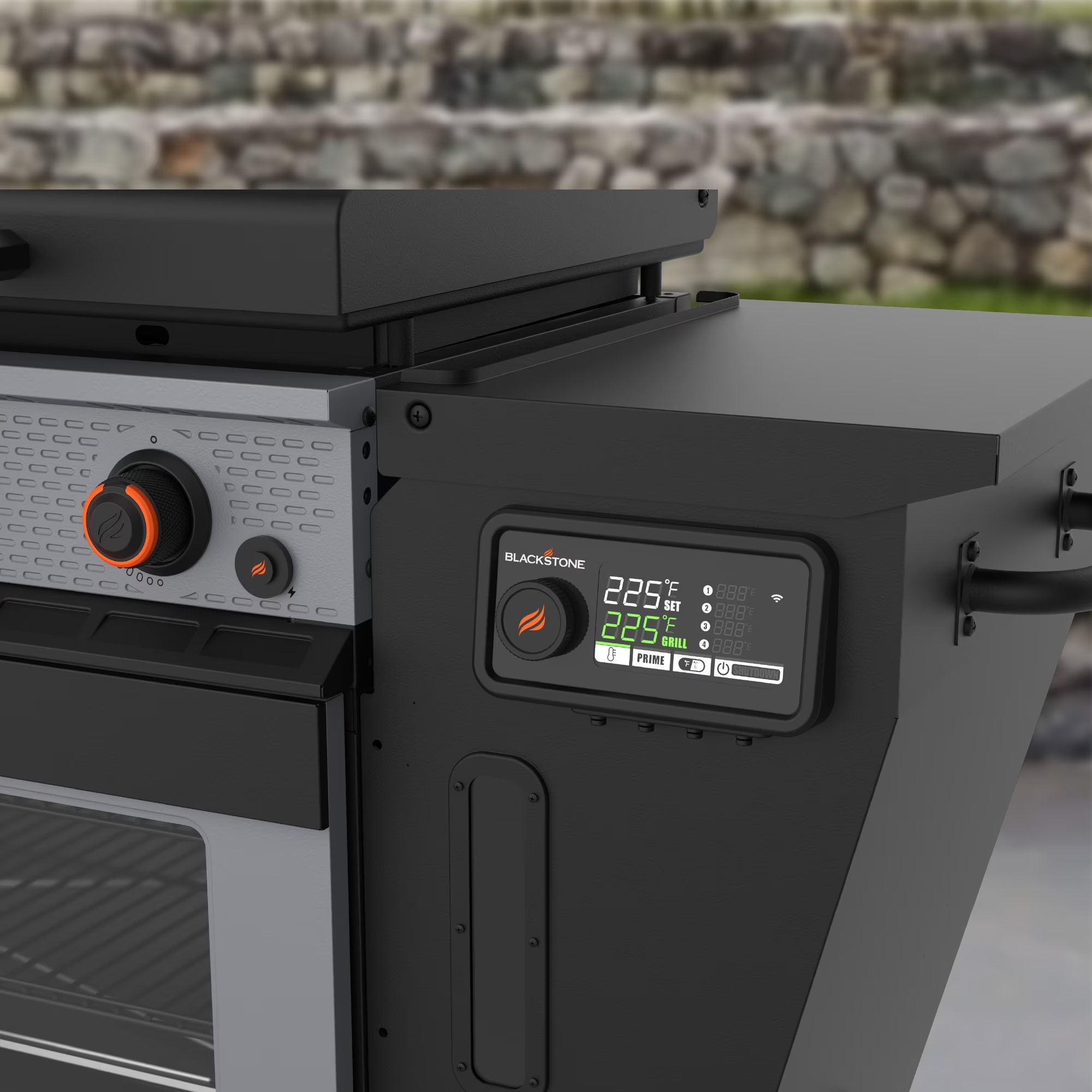 Blackstone Bronco 36 in. Griddle and Vertical Pellet Smoker Combo thumbnail 9