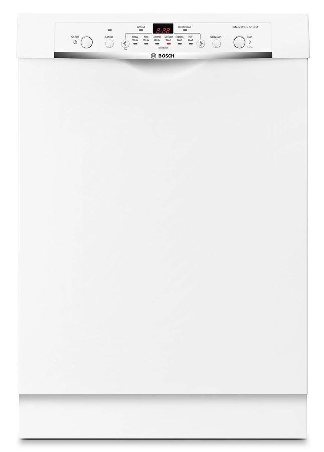 Bosch Ascenta 24 in. Built-In Dishwasher, White (SHE3AR72UC) - Image 1