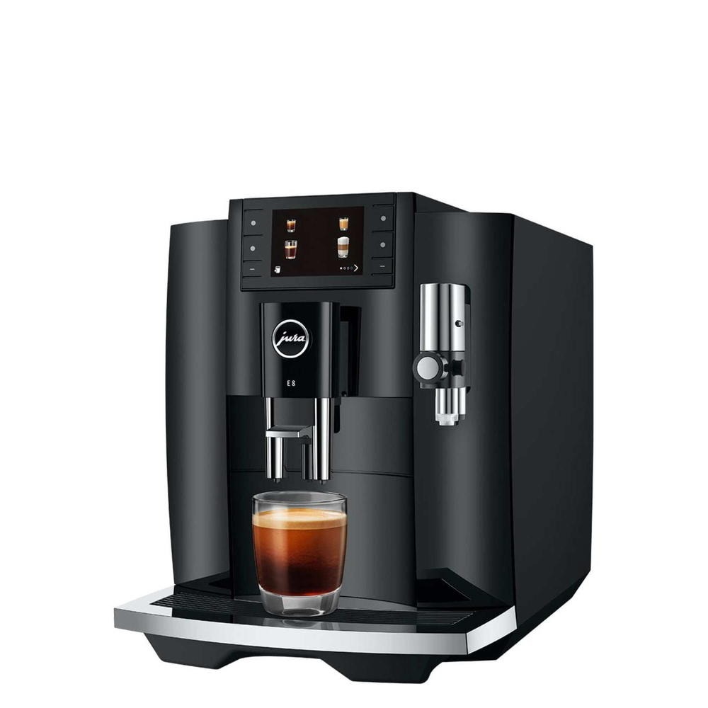 Jura E8 Automatic Specialty Coffee Machine with Professional Aroma Grinder, 1.9L Water Tank, 15-Bar Pressure - Image 1