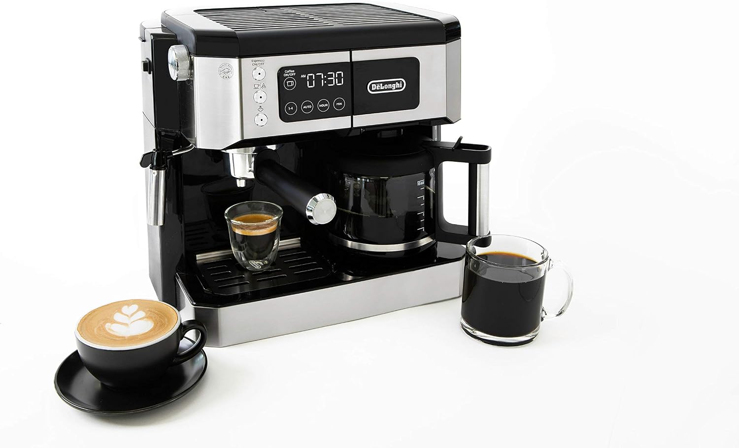 De’Longhi COM530M – Digital All-in-One Combination Coffee and Espresso Machine – Black and Stainless Steel thumbnail 3