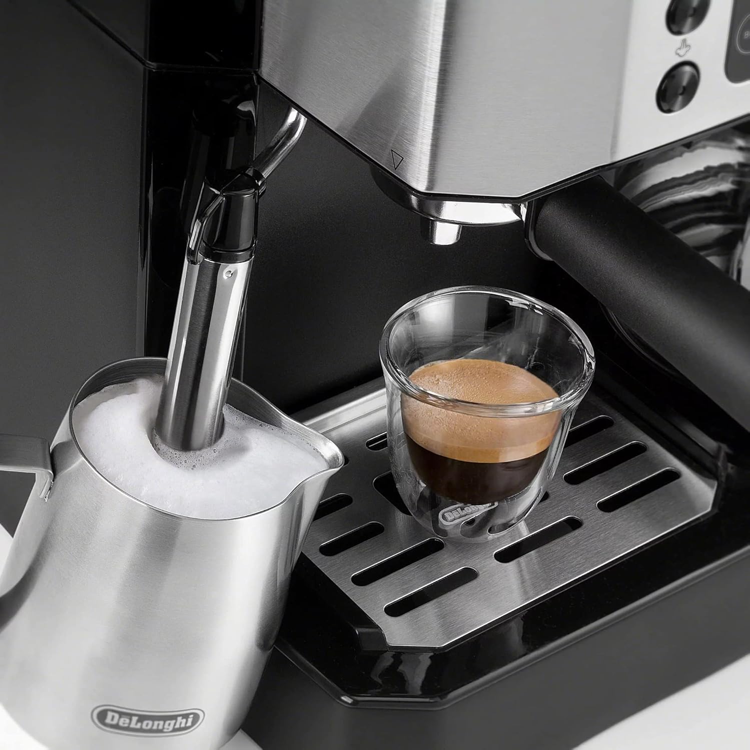 De’Longhi COM530M – Digital All-in-One Combination Coffee and Espresso Machine – Black and Stainless Steel thumbnail 4