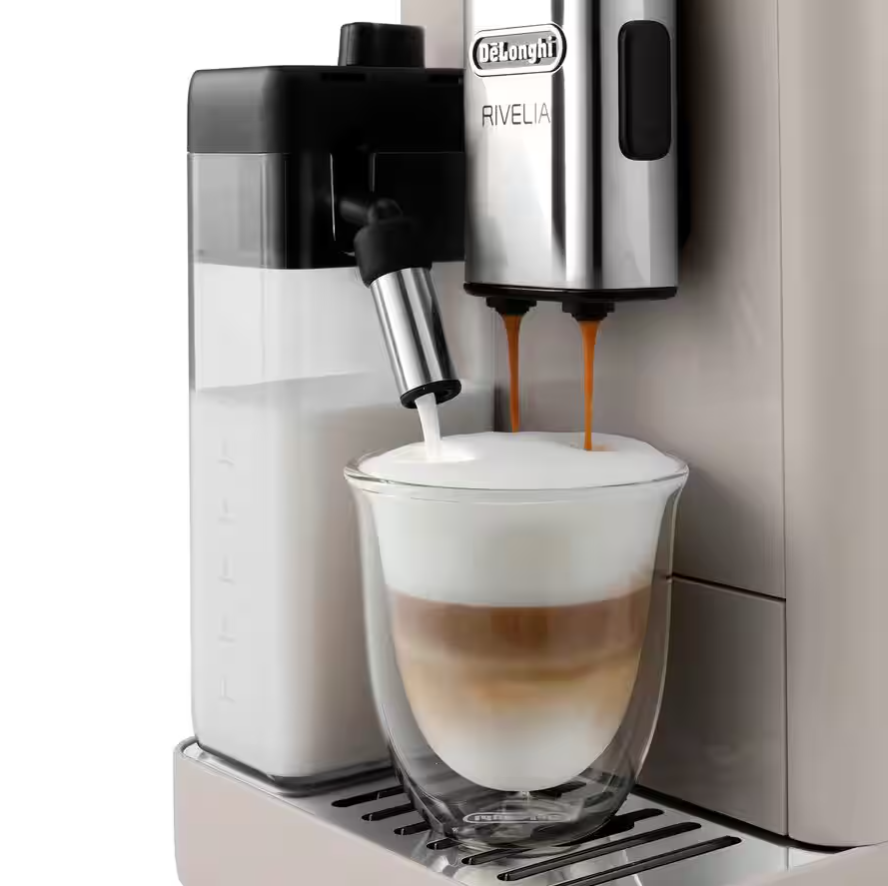 De'Longhi Rivelia Fully Automatic Espresso Machine, Sand Beige – 18 One-Touch Drinks, Built-In Grinder thumbnail 6