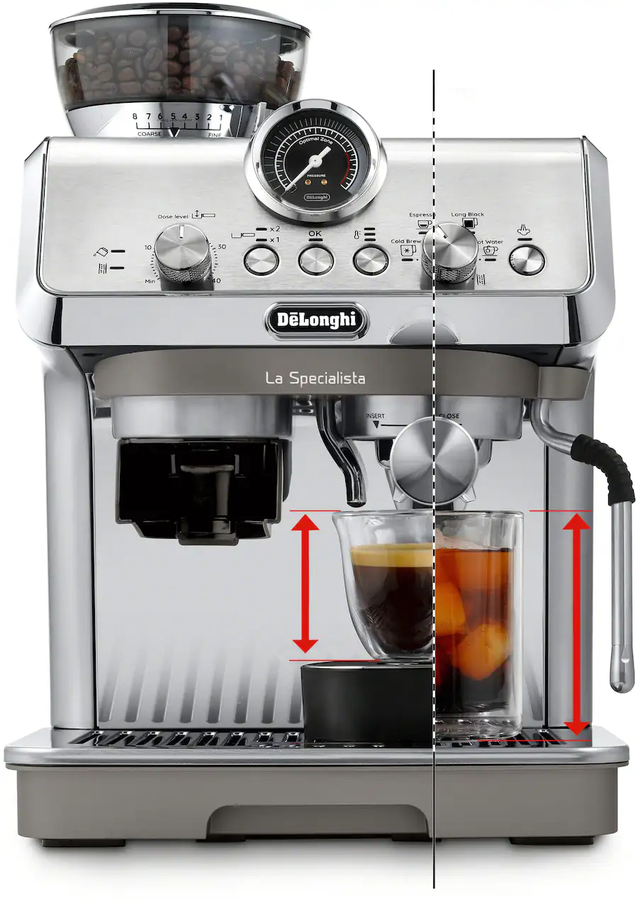 De'Longhi La Specialista Arte Evo Espresso Machine with Cold Brew - Stainless Steel thumbnail 8