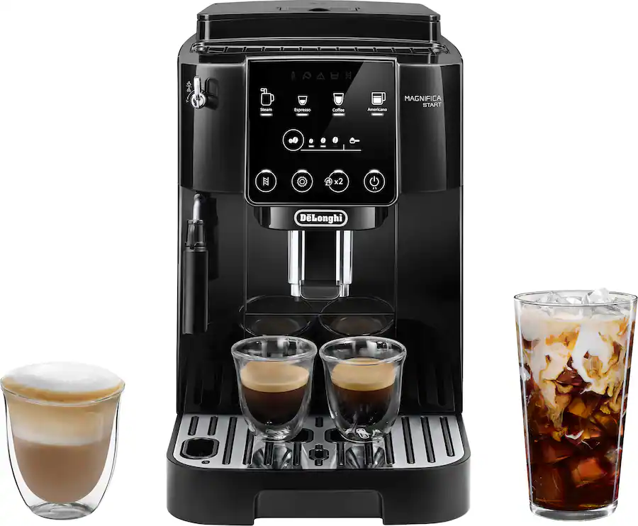 De'Longhi Magnifica Start Automatic Coffee and Espresso Machine with Milk Frother - Black - Image 1