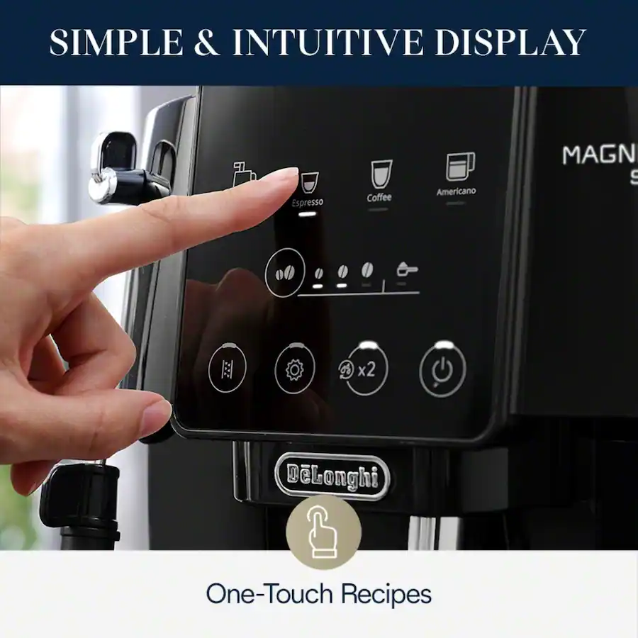 De'Longhi Magnifica Start Automatic Coffee and Espresso Machine with Milk Frother - Black thumbnail 2