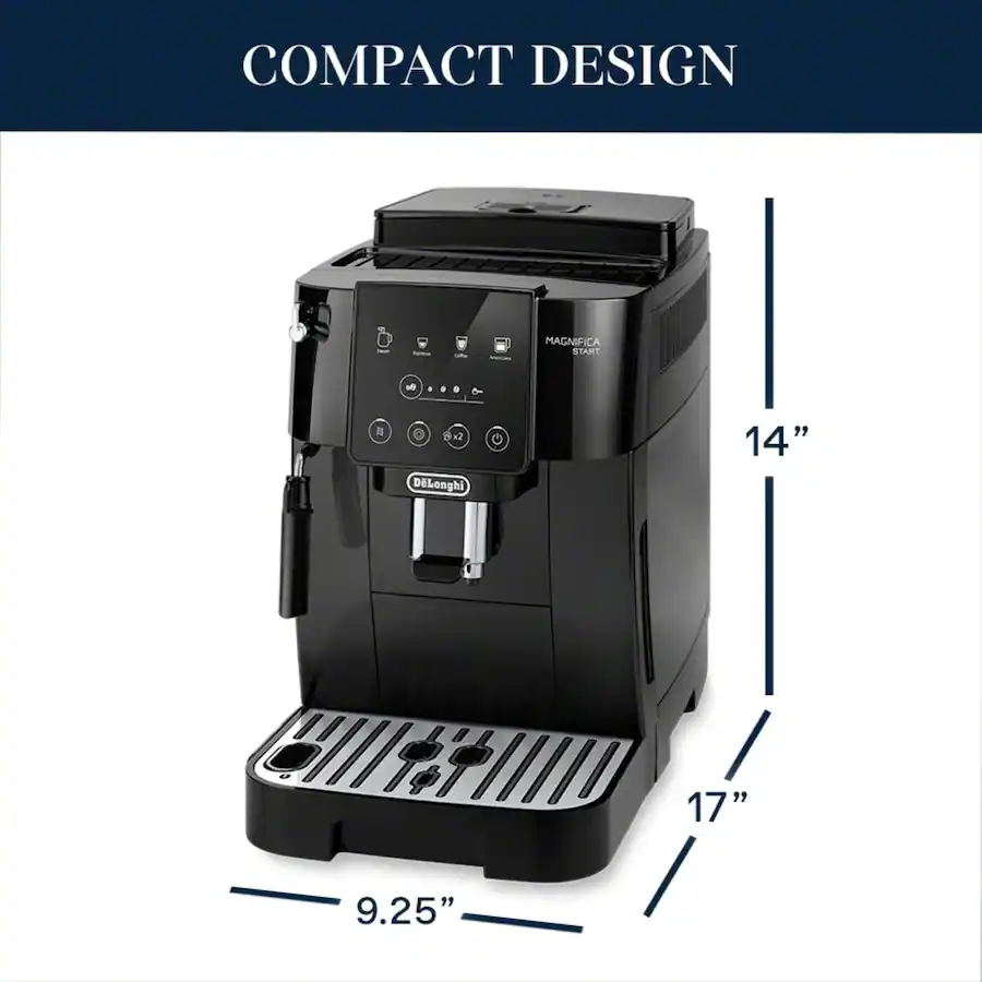 De'Longhi Magnifica Start Automatic Coffee and Espresso Machine with Milk Frother - Black thumbnail 6