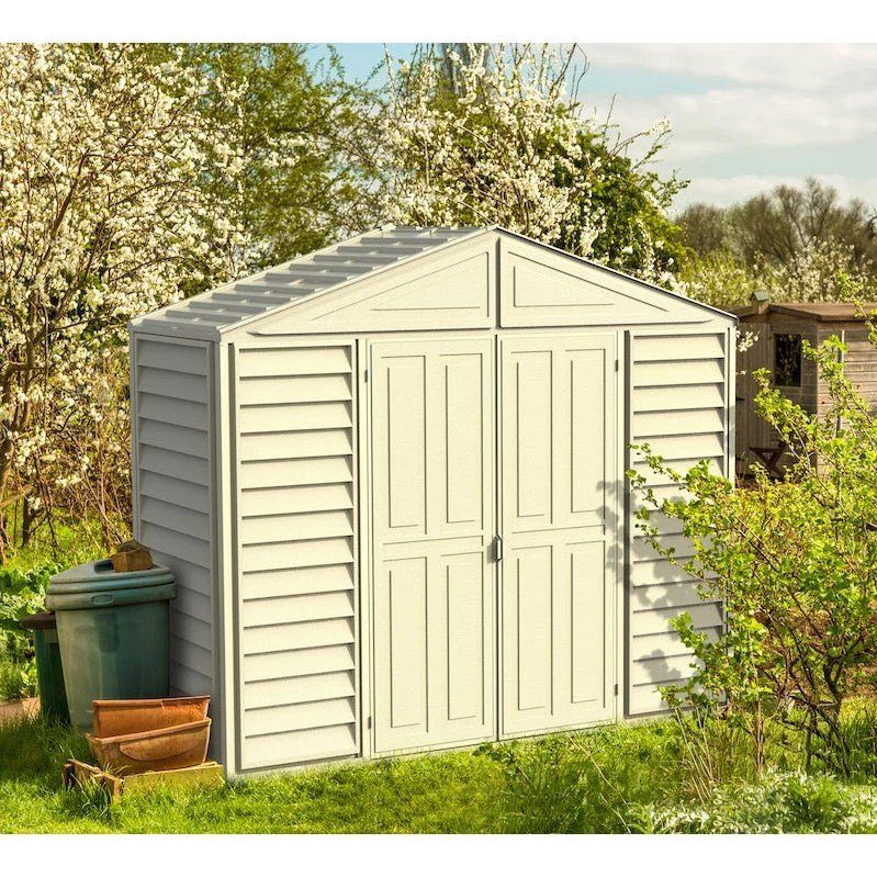 DuraMax SidePro 10.5 x 2.75 ft. Vinyl Storage Shed with Foundation Kit (98001) - Image 1