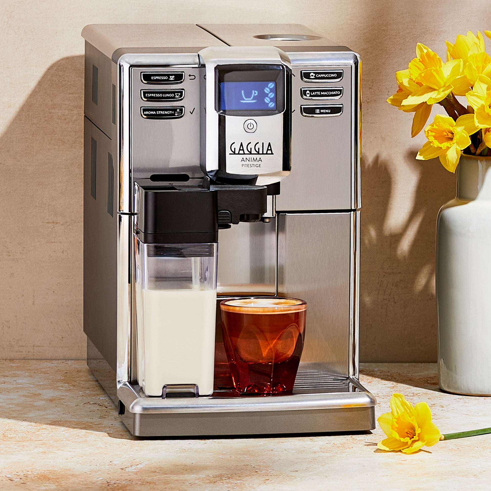 Gaggia Anima Prestige Super-Automatic Espresso Machine – One-Touch Cappuccino & Latte Macchiato, Stainless Steel thumbnail 4