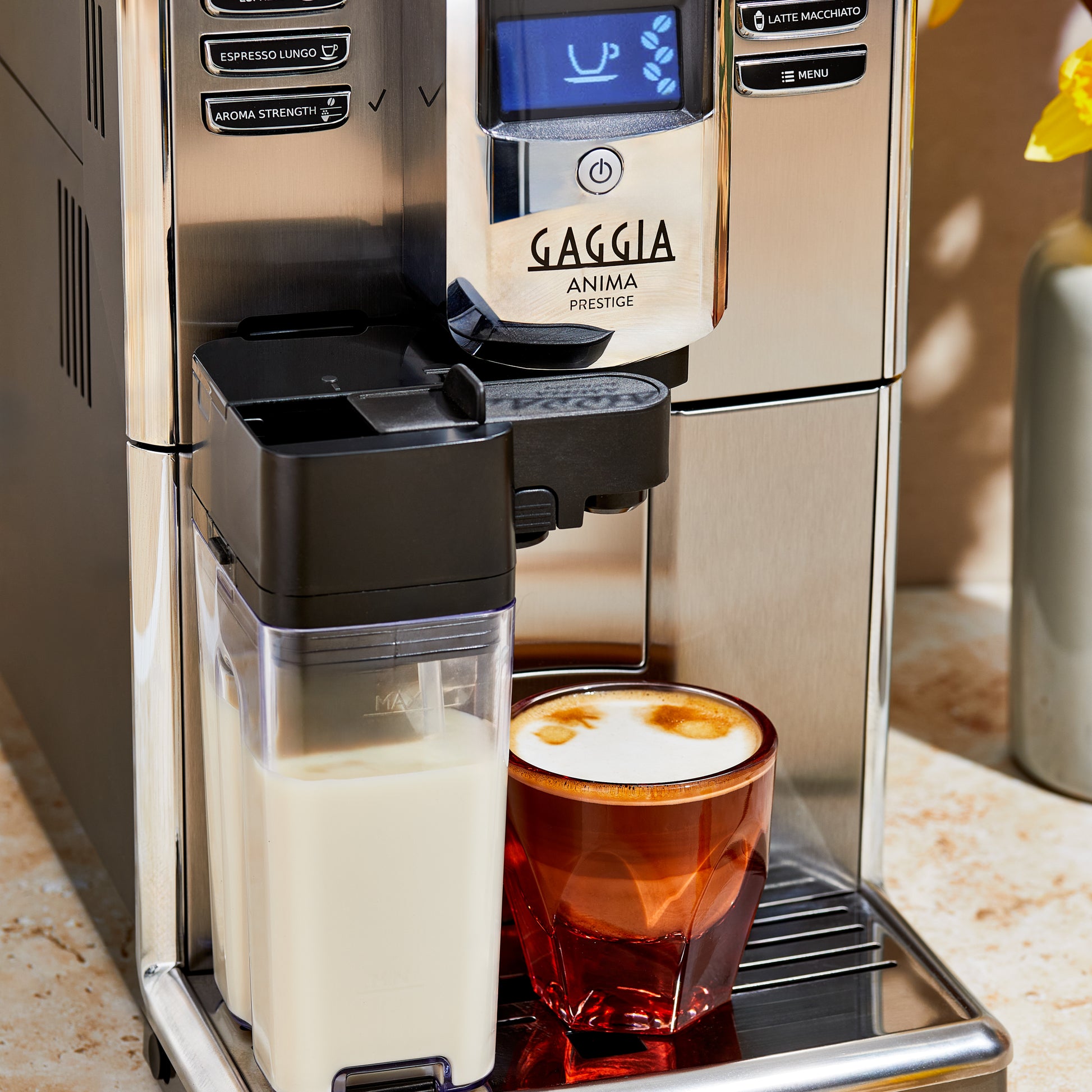Gaggia Anima Prestige Super-Automatic Espresso Machine – One-Touch Cappuccino & Latte Macchiato, Stainless Steel thumbnail 5
