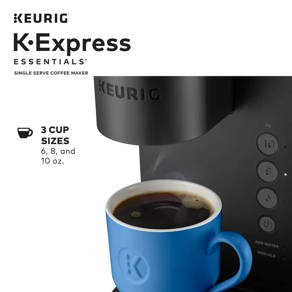 Keurig K-Express Essentials Single Serve K-Cup Pod Coffee Maker, Black thumbnail 4