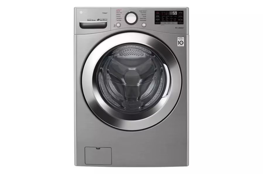 LG WM3700HVA 4.5 cu. ft. Smart Front-Load Washer with Steam, 6Motion, Graphite Steel - Image 1