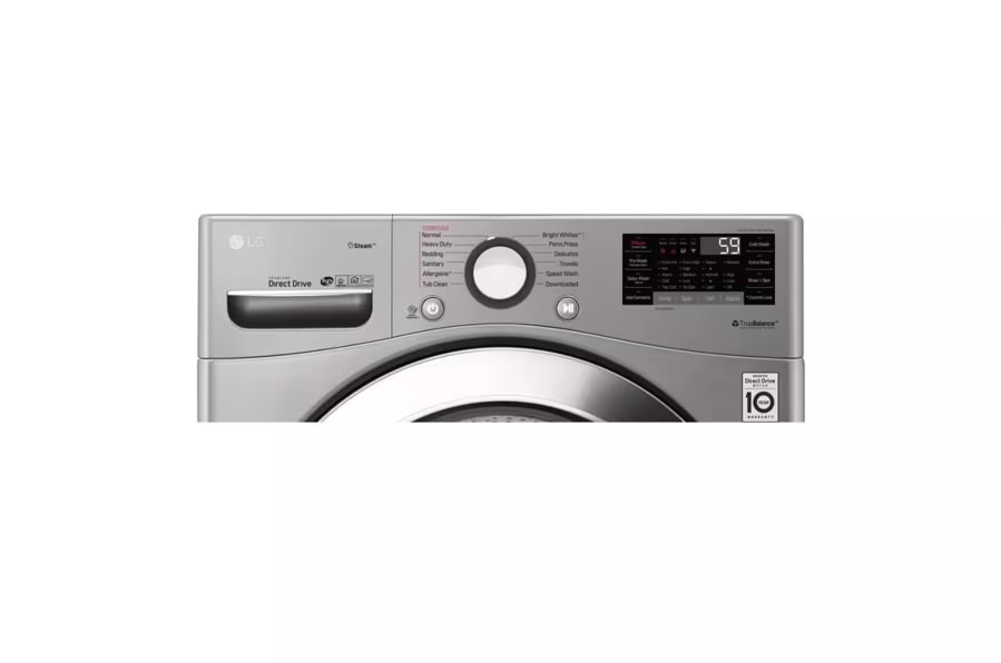 LG WM3700HVA 4.5 cu. ft. Smart Front-Load Washer with Steam, 6Motion, Graphite Steel thumbnail 4