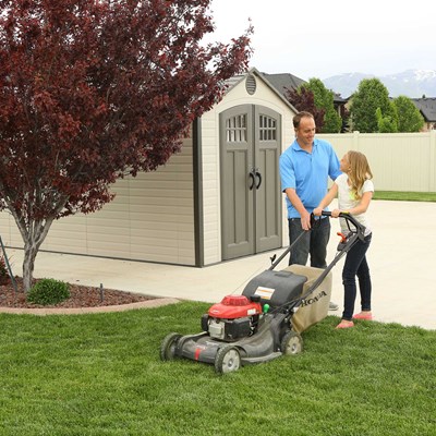 Lifetime 8 ft. × 20 ft. Outdoor Storage Shed, Desert Sand (60120) thumbnail 11