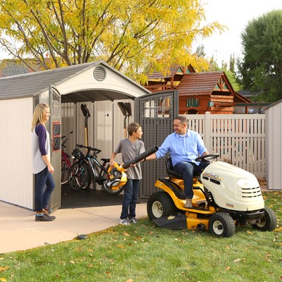 Lifetime 8 ft. × 20 ft. Outdoor Storage Shed, Desert Sand (60120) thumbnail 13