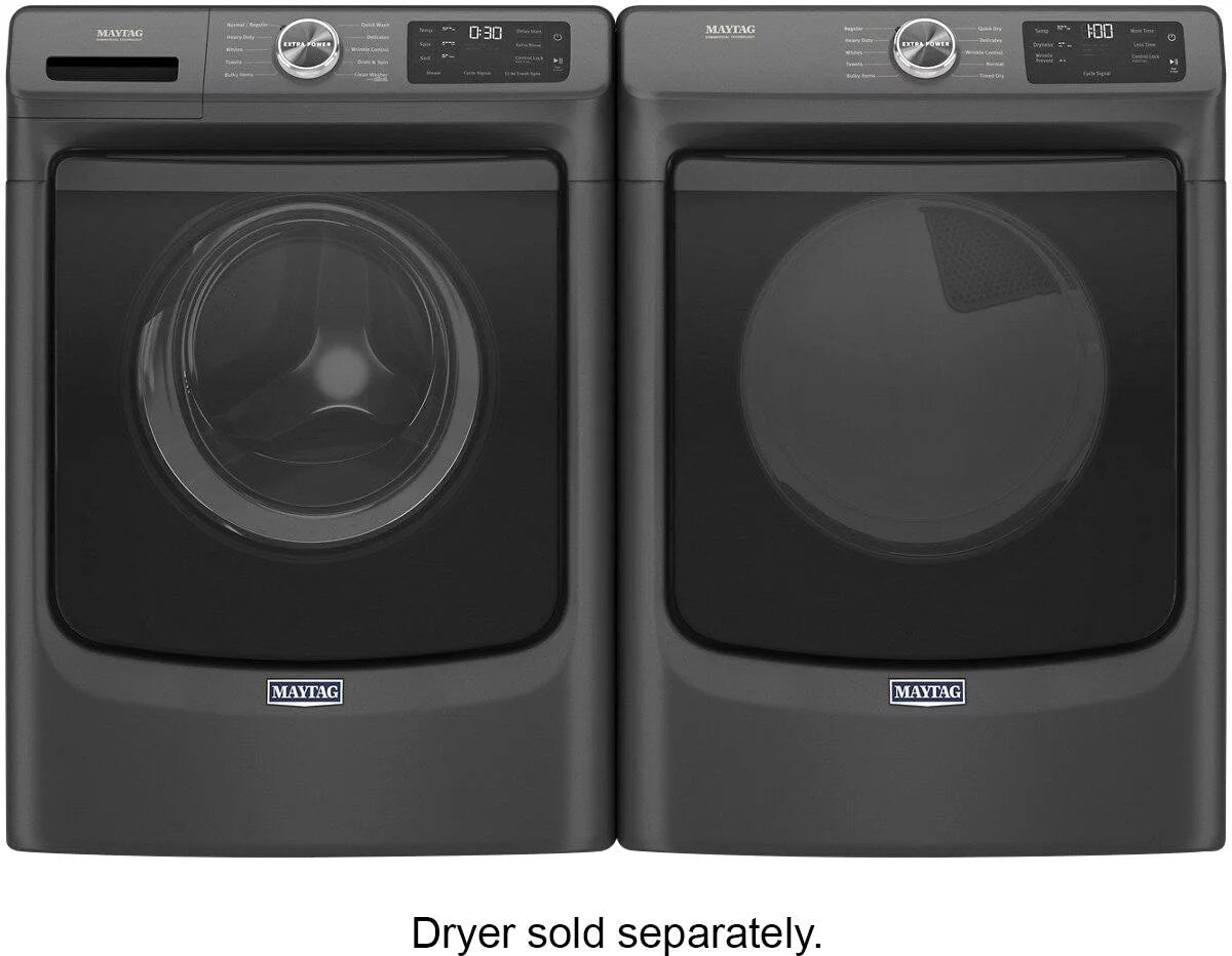 Maytag 4.5 cu. ft. Front-Load Washer with Steam and Extra Power - Volcano Black thumbnail 8