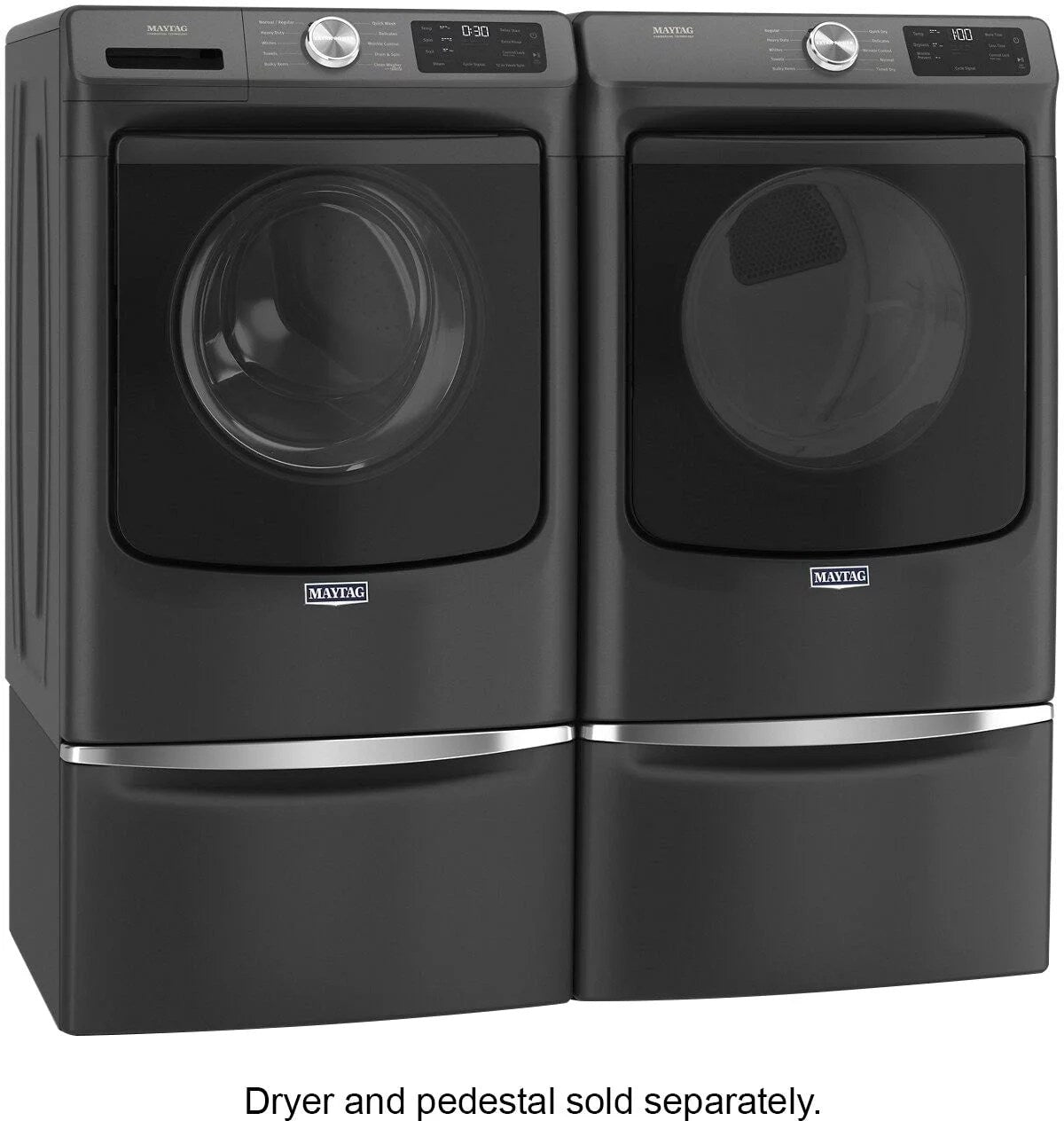 Maytag 4.5 cu. ft. Front-Load Washer with Steam and Extra Power - Volcano Black thumbnail 5