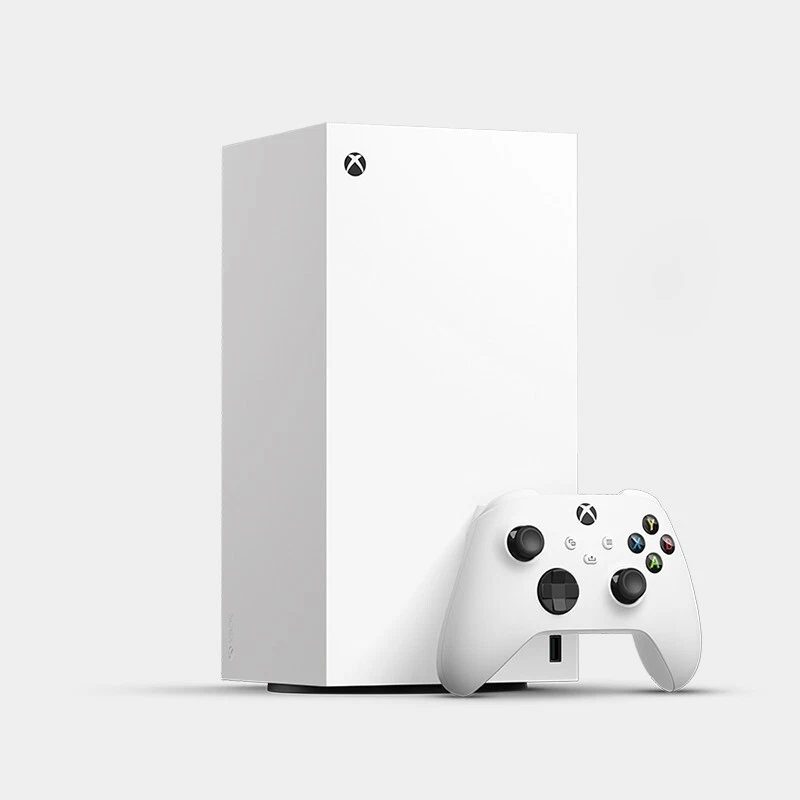 Microsoft Xbox Series X 1TB All-Digital Edition Console – White, Brand New, Controller & Cables Included - Image 1