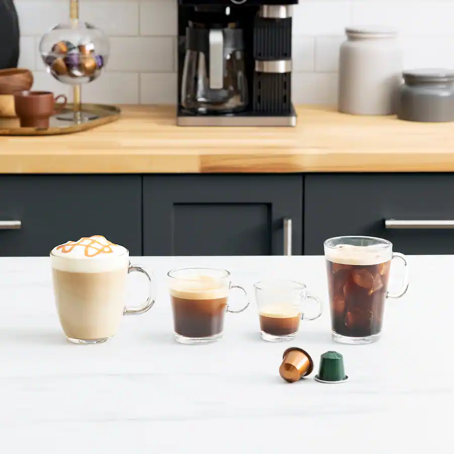 Ninja Espresso and Coffee Barista System, Single Serve and Nespresso, with 12-Cup Carafe - Black thumbnail 2