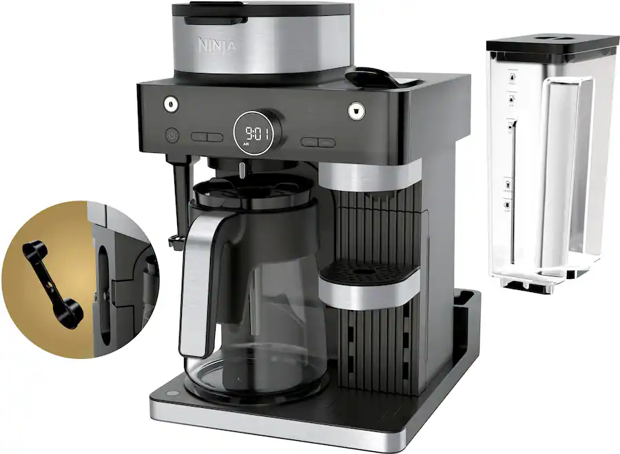 Ninja Espresso and Coffee Barista System, Single Serve and Nespresso, with 12-Cup Carafe - Black thumbnail 7
