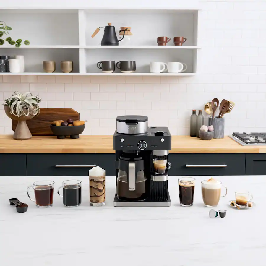Ninja Espresso and Coffee Barista System, Single Serve and Nespresso, with 12-Cup Carafe - Black thumbnail 10