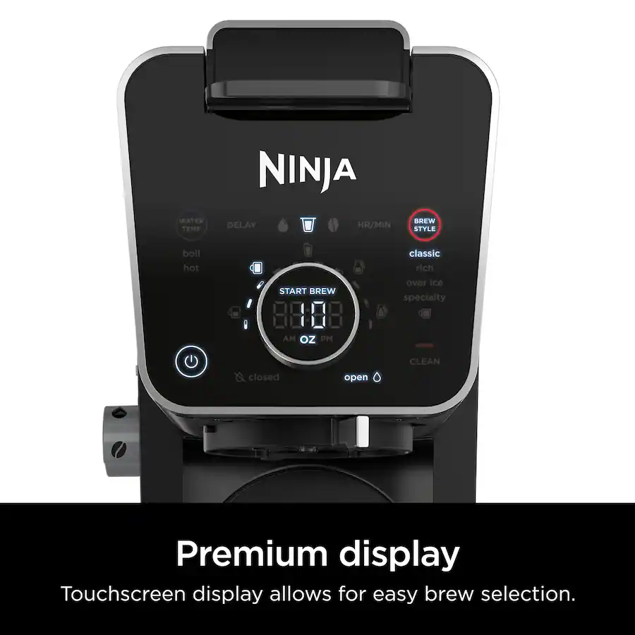 Ninja DualBrew PRO 12-Cup Specialty Coffee System with Thermal Carafe, K-Cup Compatible, Hot Water System and Frother - Black/Silver thumbnail 6