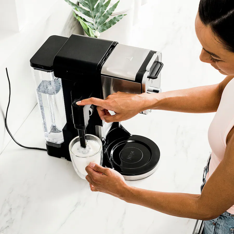 Ninja DualBrew PRO 12-Cup Specialty Coffee System with Thermal Carafe, K-Cup Compatible, Hot Water System and Frother - Black/Silver thumbnail 12