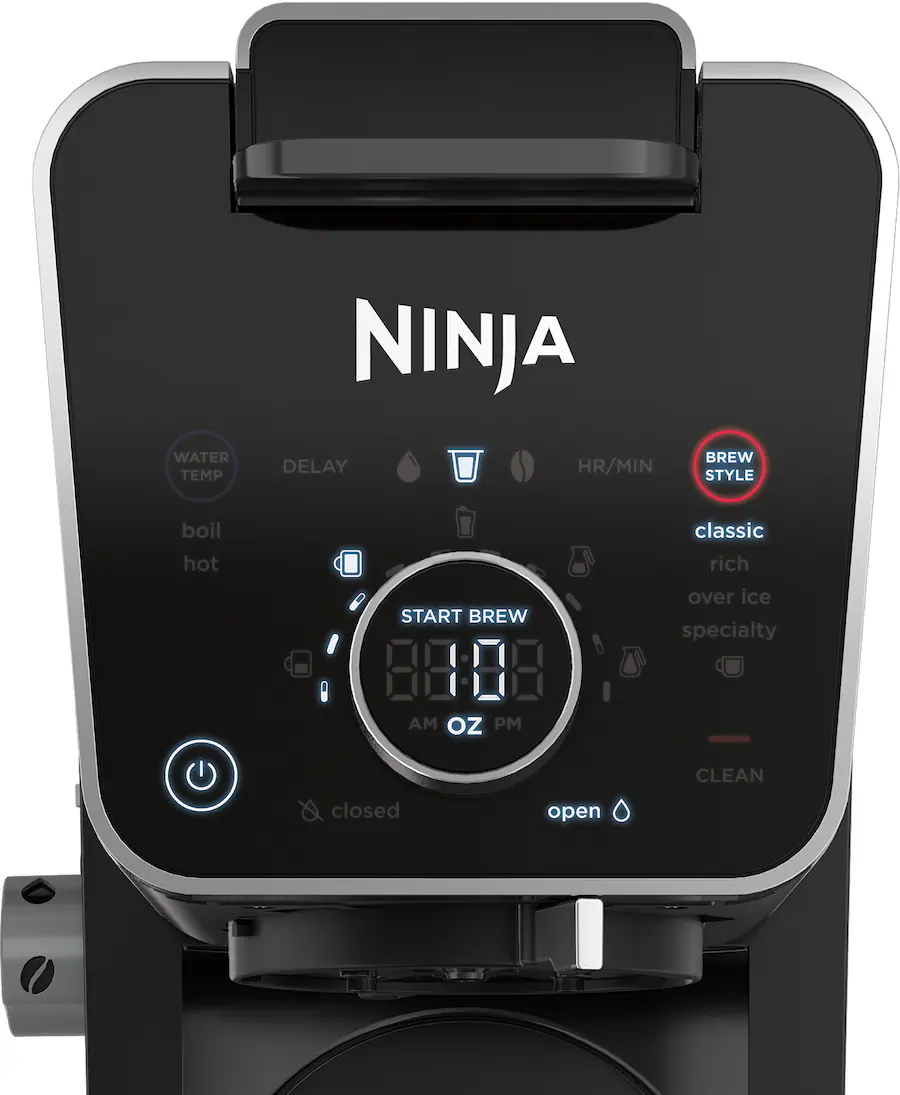 Ninja DualBrew PRO 12-Cup Specialty Coffee System with Thermal Carafe, K-Cup Compatible, Hot Water System and Frother - Black/Silver thumbnail 16