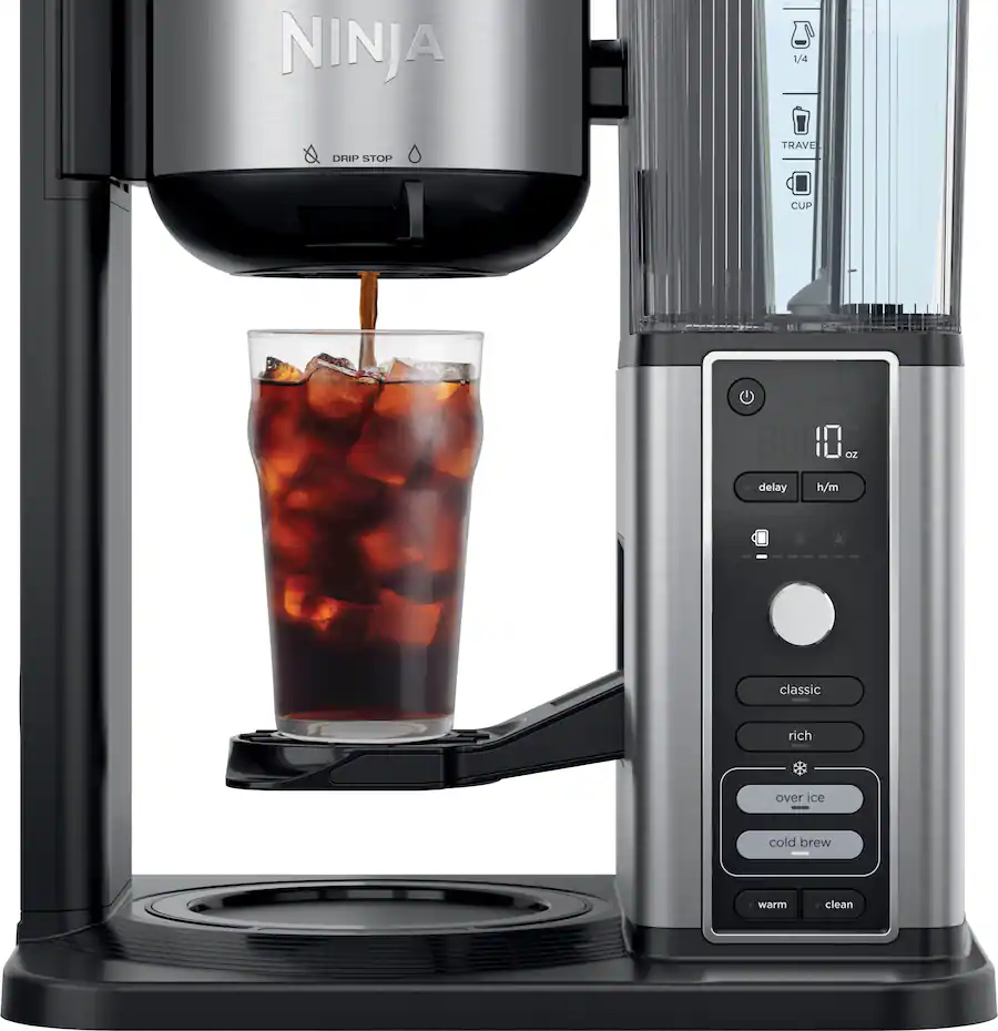 Ninja Hot and Iced XL Coffee Maker with Rapid Cold Brew, 12-Cup Drip Coffee Maker and Single-Serve Brewing - Black thumbnail 4