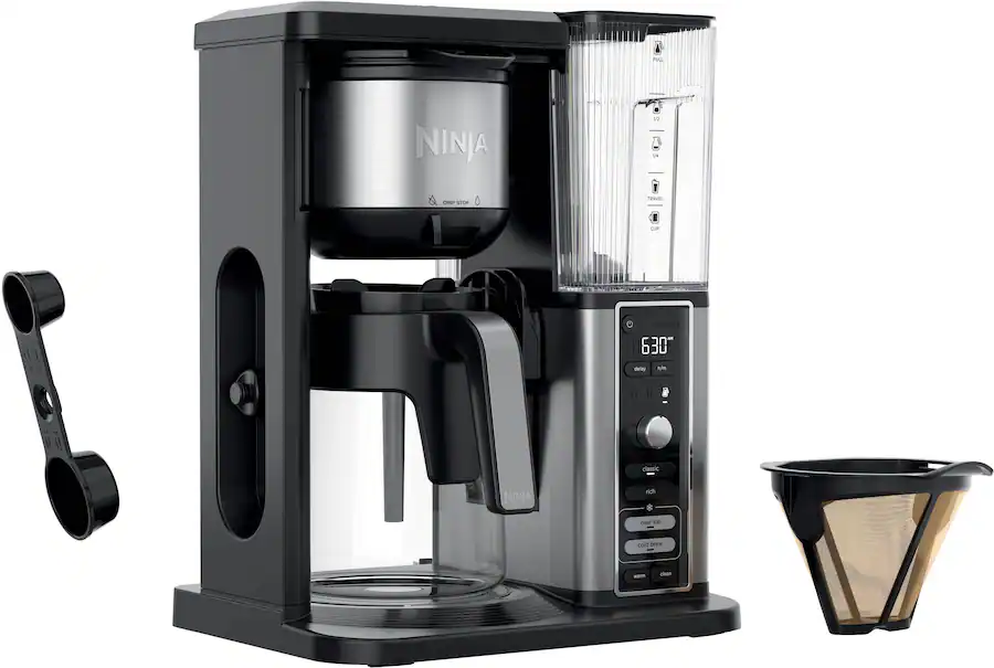 Ninja Hot and Iced XL Coffee Maker with Rapid Cold Brew, 12-Cup Drip Coffee Maker and Single-Serve Brewing - Black thumbnail 6