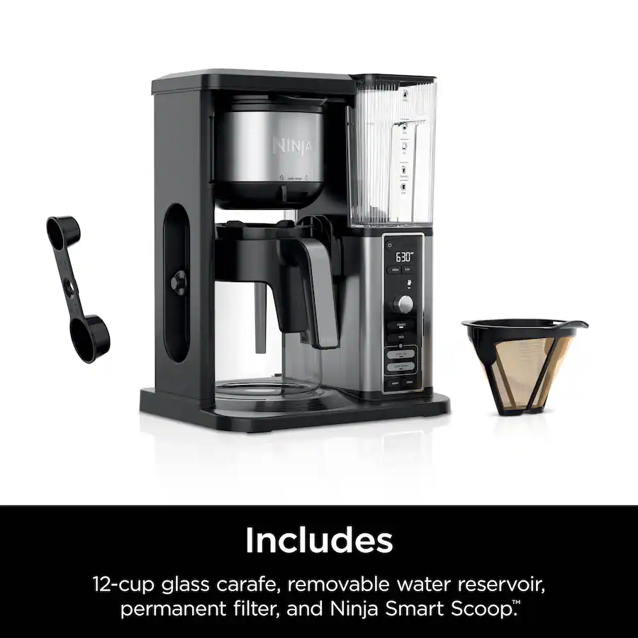 Ninja Hot and Iced XL Coffee Maker with Rapid Cold Brew, 12-Cup Drip Coffee Maker and Single-Serve Brewing - Black thumbnail 8