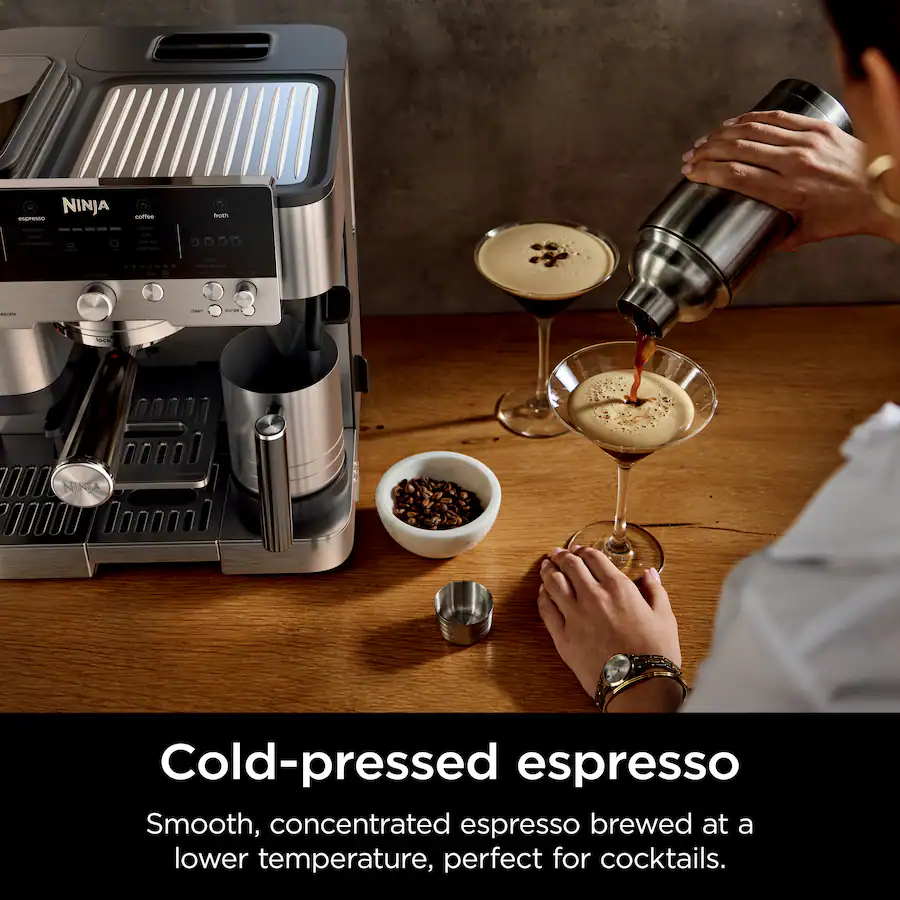 Ninja Luxe Café Premier Series 3-in-1 Espresso, Coffee and Cold Brew Machine with Grinder, Scale and Hands-Free Frother - Stainless Steel thumbnail 14