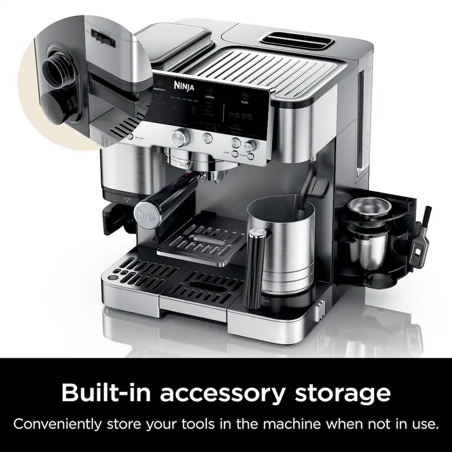 Ninja Luxe Café Premier Series 3-in-1 Espresso, Coffee and Cold Brew Machine with Grinder, Scale and Hands-Free Frother - Stainless Steel thumbnail 16