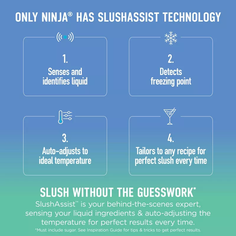Ninja SLUSHi XL 128 oz Smart Frozen Drink Maker, Large Capacity Frozen Beverage Machine with SlushAssist™ Technology, thumbnail 5