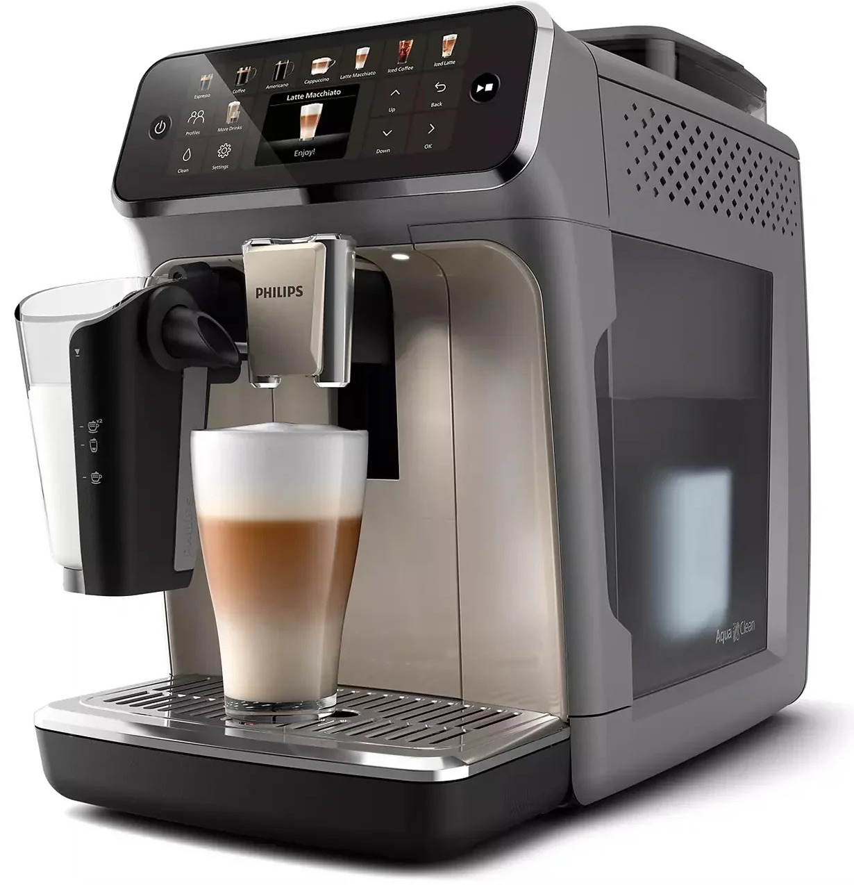 Philips 5500 LATTEGO + ICED COFFEE Silent Brew Coffee Machine EP5544/9 thumbnail 2