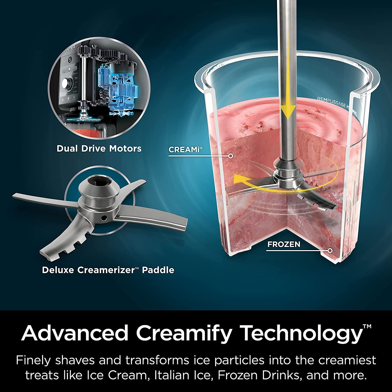 Restored Ninja CREAMi Deluxe 11-in-1 XL Ice Cream Maker, Corded Electric, Silver thumbnail 10