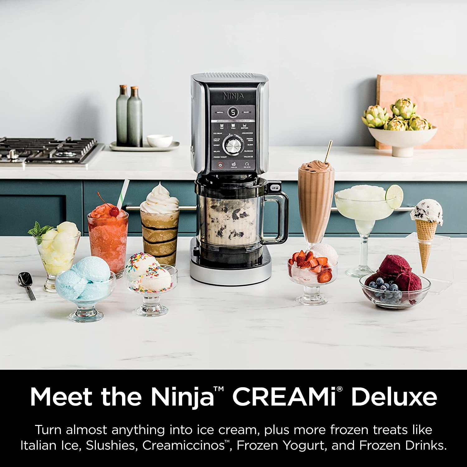 Restored Ninja CREAMi Deluxe 11-in-1 XL Ice Cream Maker, Corded Electric, Silver thumbnail 4
