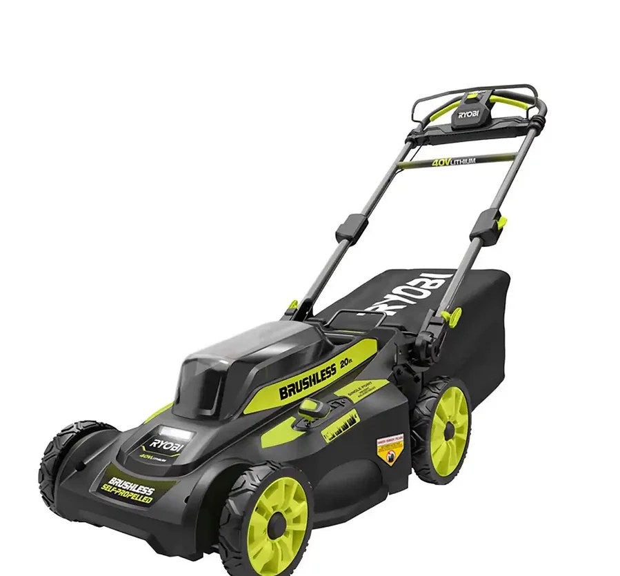 RYOBI 40V Brushless 20 in. Cordless Walk Behind Self-Propelled Lawn Mower with 6.0 Ah Battery & Charger - Image 1