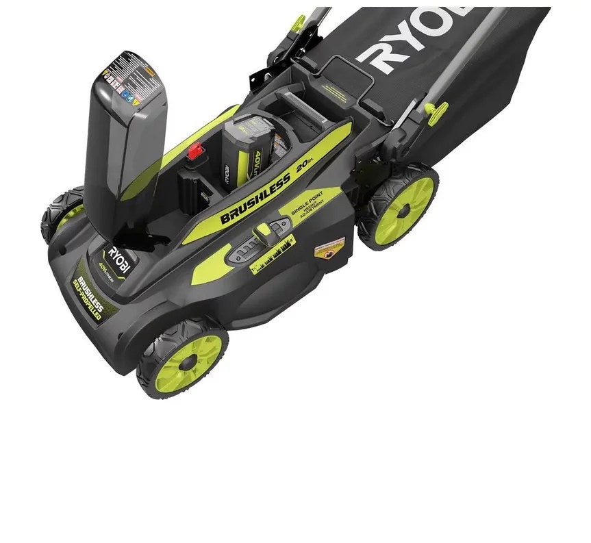 RYOBI 40V Brushless 20 in. Cordless Walk Behind Self-Propelled Lawn Mower with 6.0 Ah Battery & Charger thumbnail 7