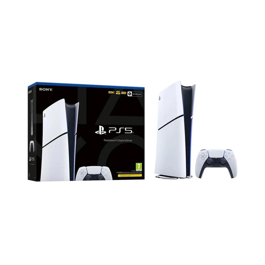 Sony Playstation 5 PS5 Slim Digital Edition Console - White, 825 GB - Image 1