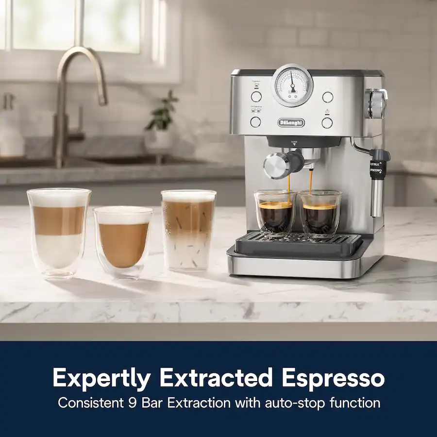 De'Longhi Classic Espresso Machine, Stainless Steel thumbnail 12