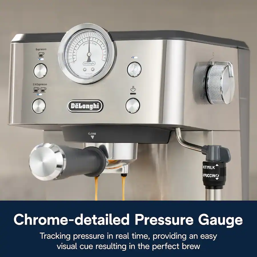 De'Longhi Classic Espresso Machine, Stainless Steel thumbnail 8