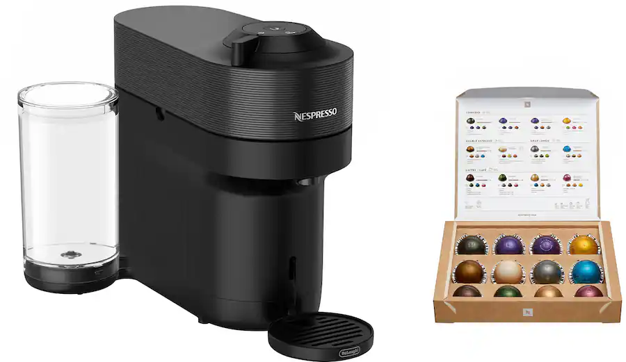 Nespresso Vertuo Pop+ Coffee and Espresso Maker by De'Longhi with Milk Frother, Liquorice Black thumbnail 7