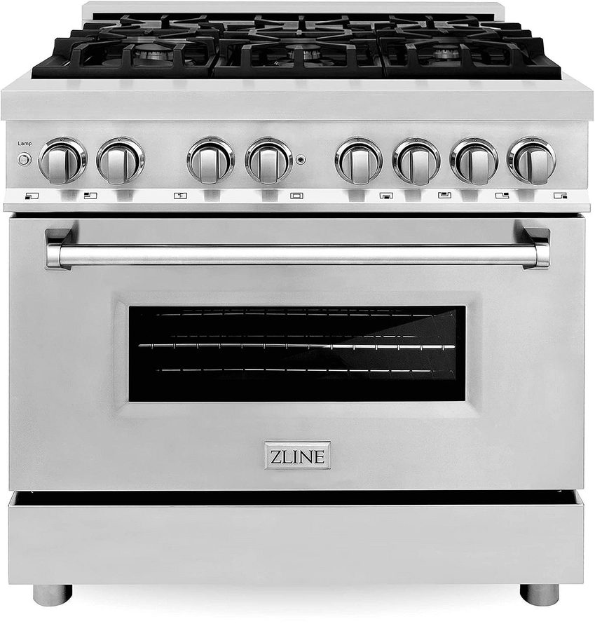 ZLINE Legacy 36 in. Dual-Fuel Range with 6-Burner Gas Cooktop and Electric Convection Oven (RA36) - Image 1
