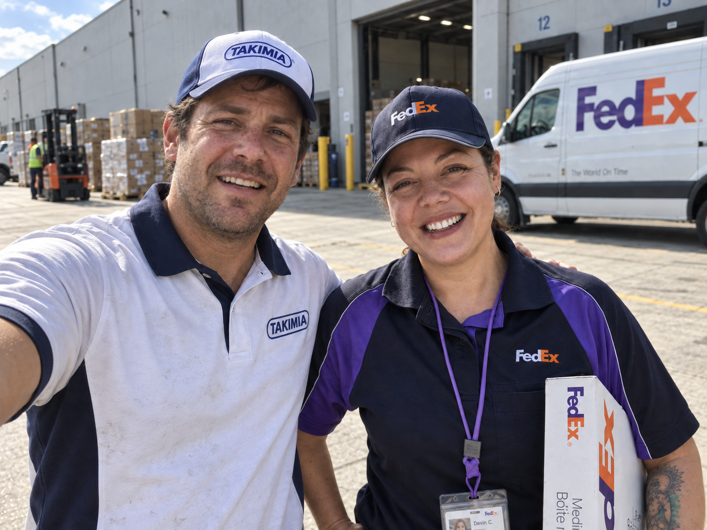Takimia orders shipped via FedEx for fast, reliable delivery